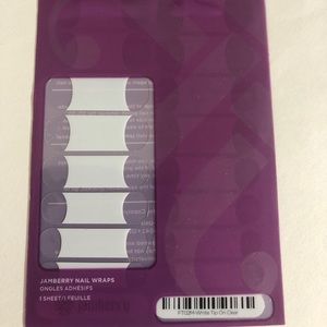 Jamberry White Tip on Clear
